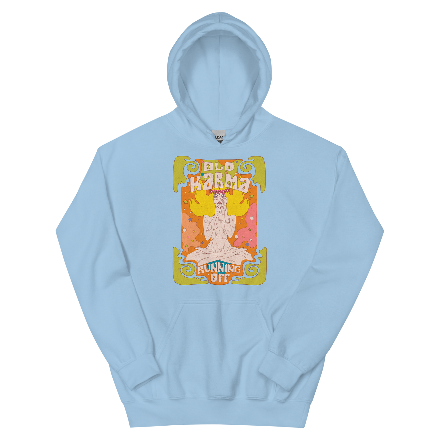 Old Karma Running Off Graphic Unisex Hoodie