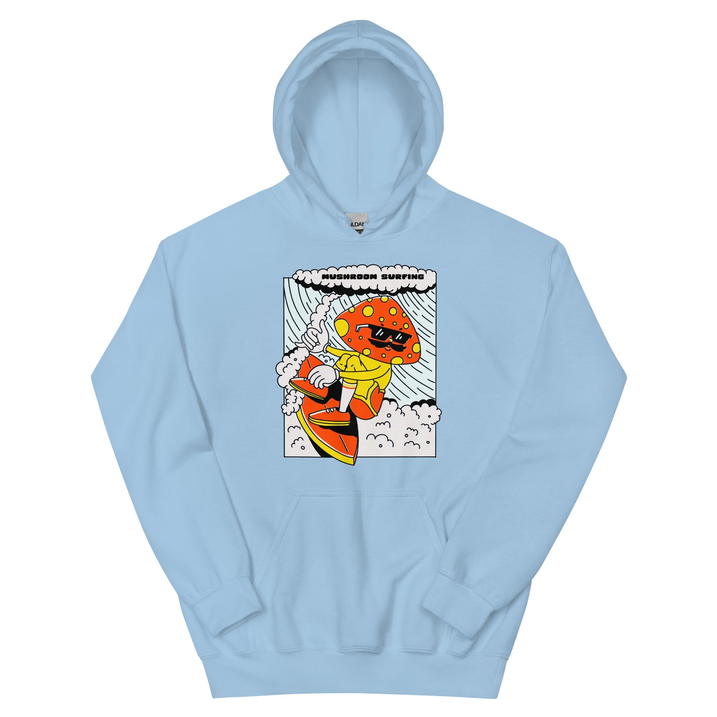 Mushroom Surfing Unisex Hoodie