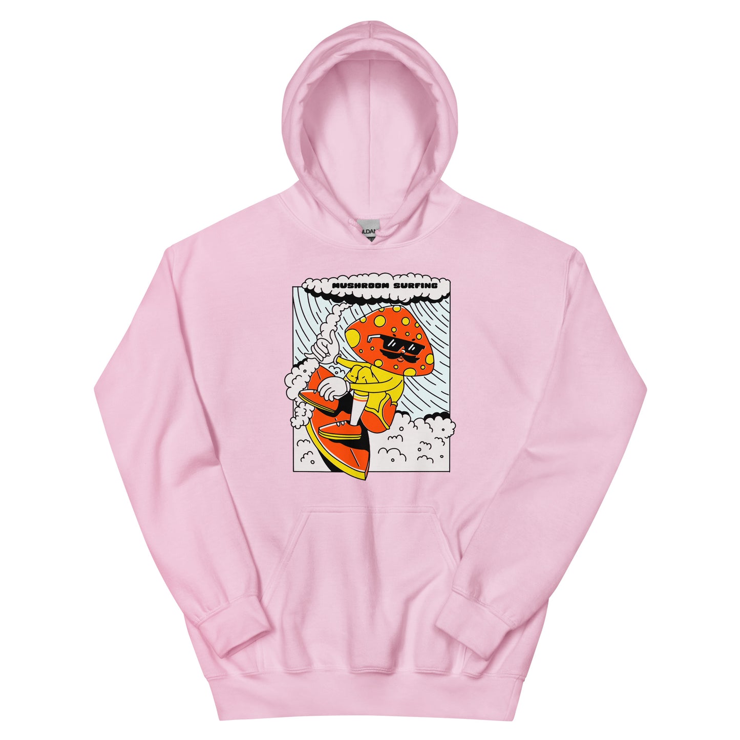 Mushroom Surfing Unisex Hoodie