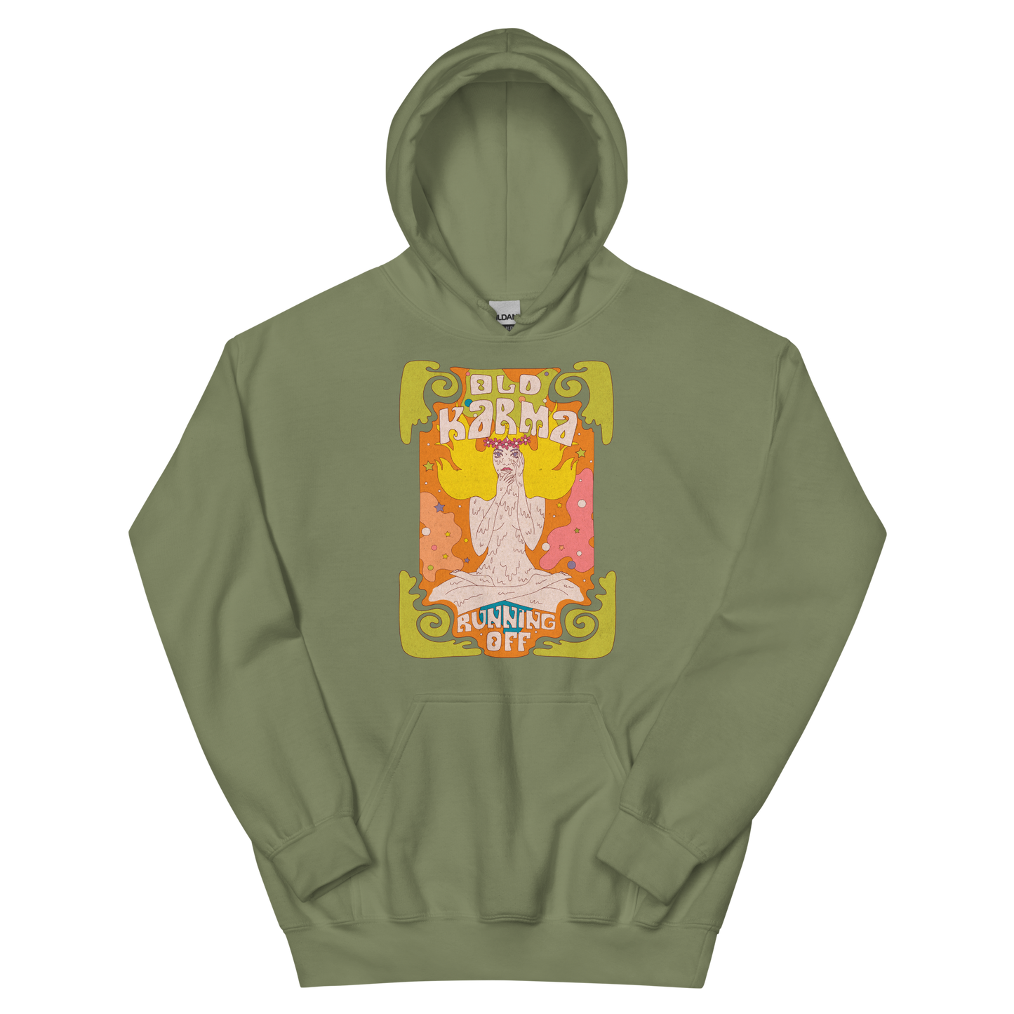 Old Karma Running Off Graphic Unisex Hoodie