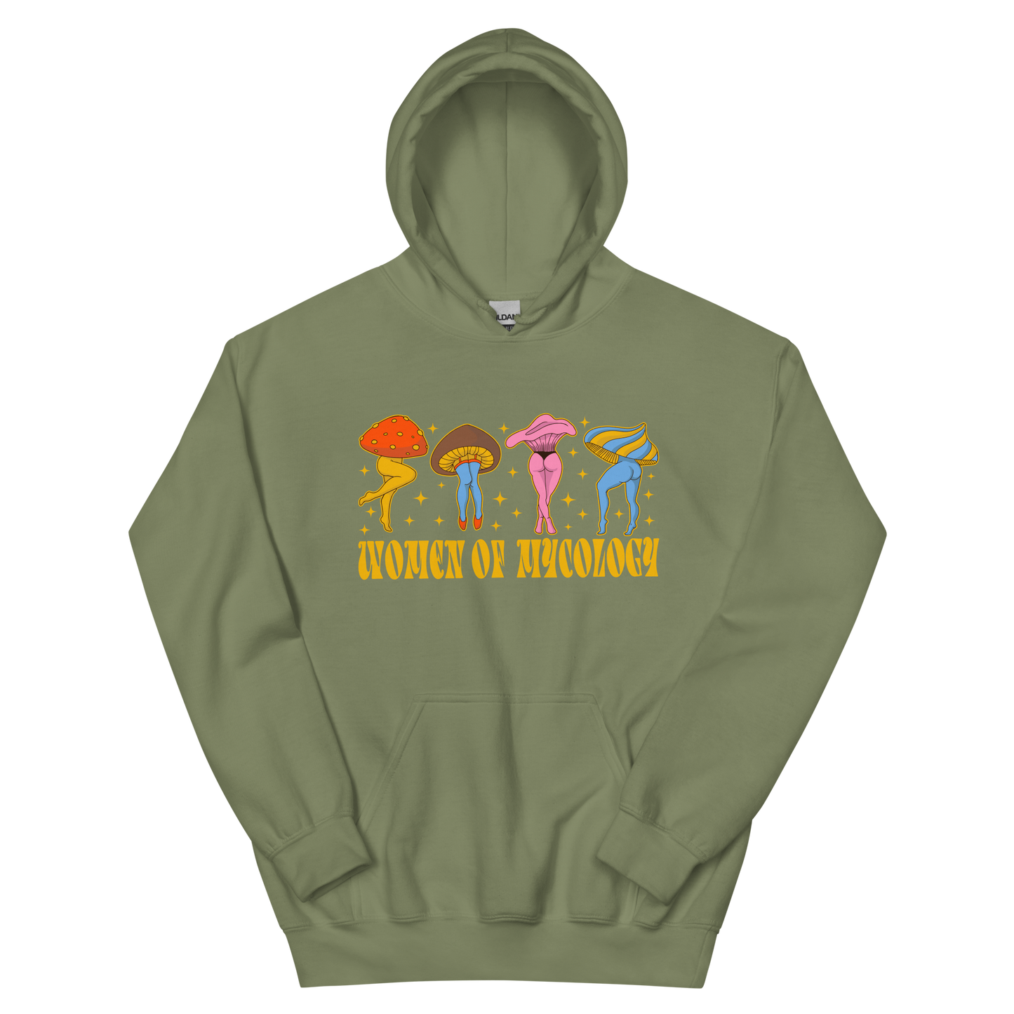 Retro Legs Woman of Mycology Graphic Unisex Hoodie