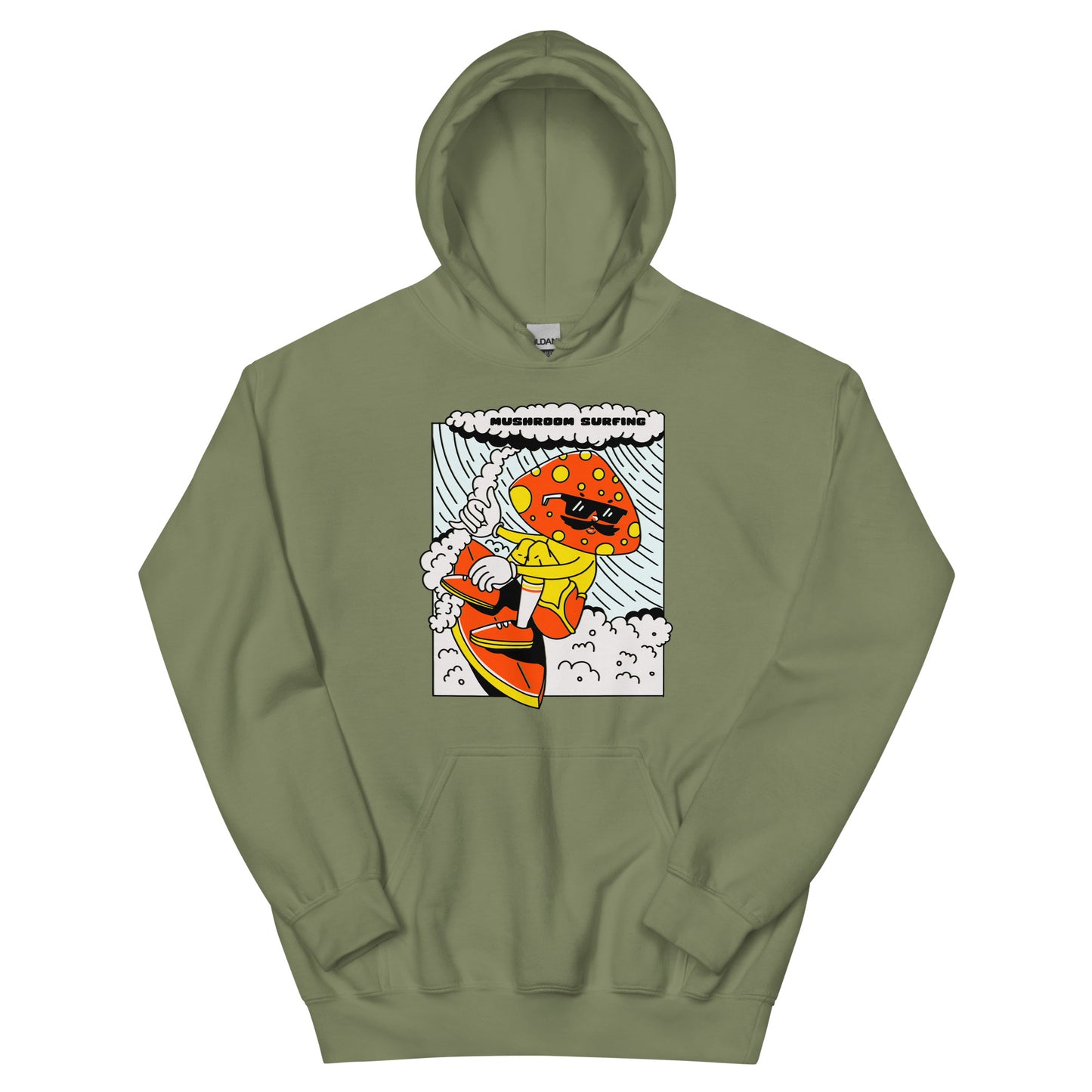 Mushroom Surfing Unisex Hoodie