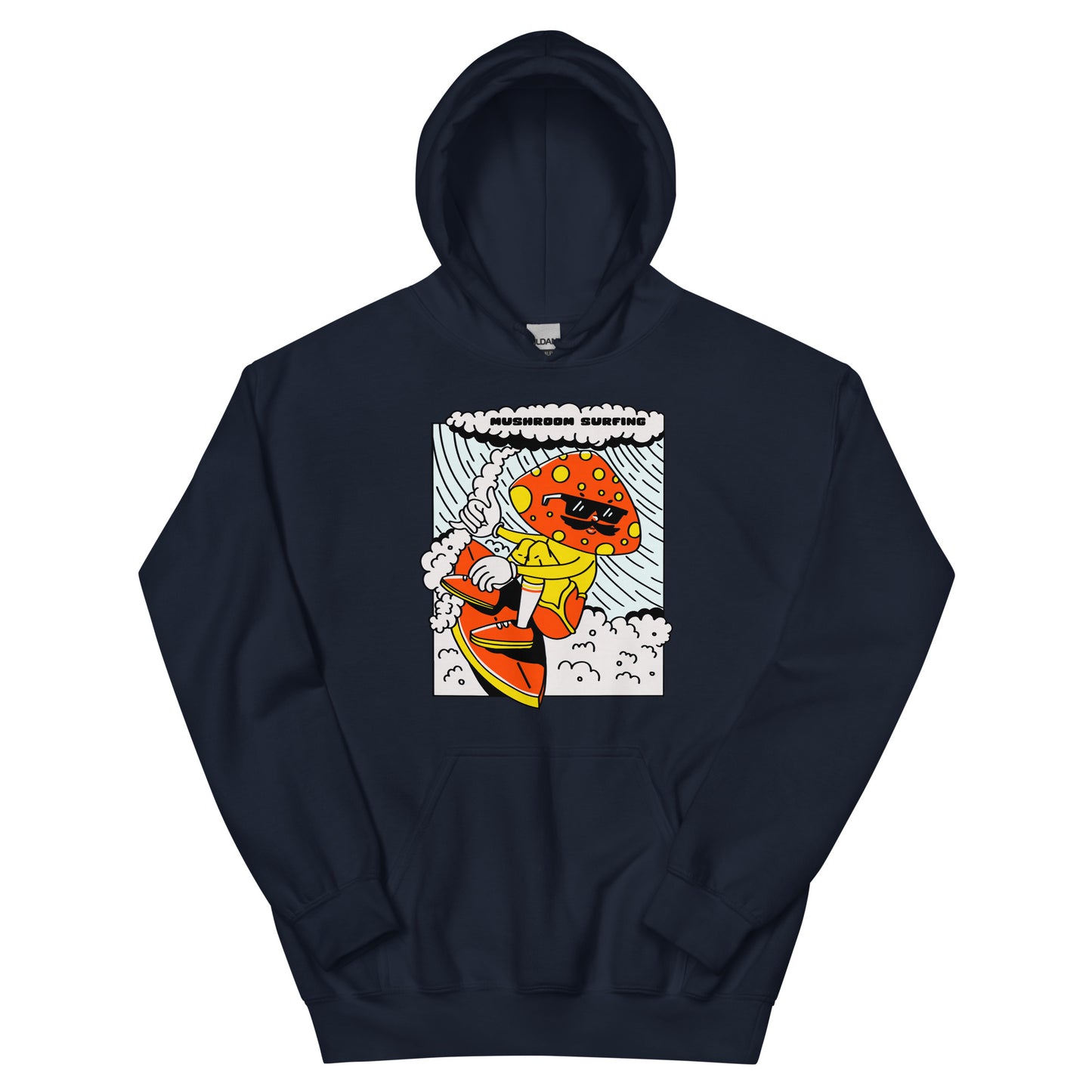 Mushroom Surfing Unisex Hoodie