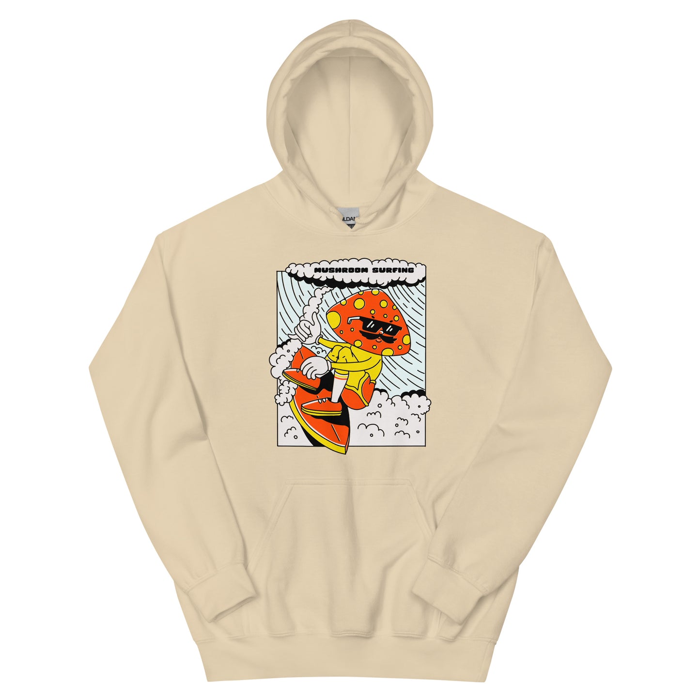 Mushroom Surfing Unisex Hoodie