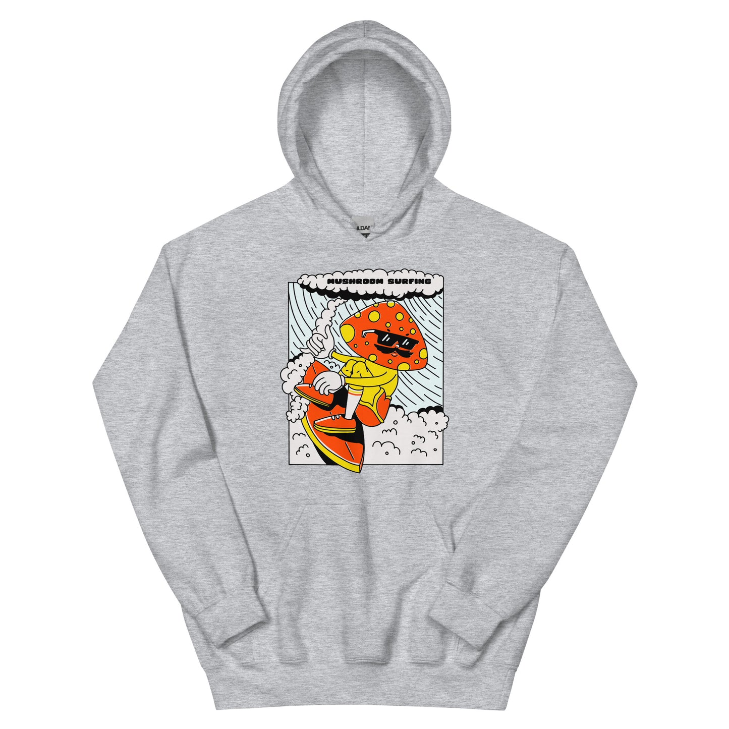 Mushroom Surfing Unisex Hoodie