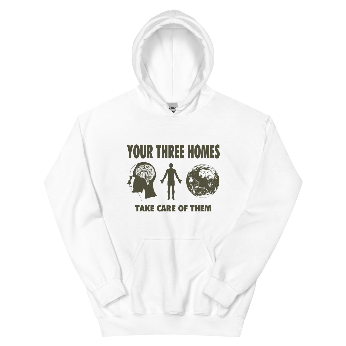 Your Three Homes Graphic Unisex Hoodie