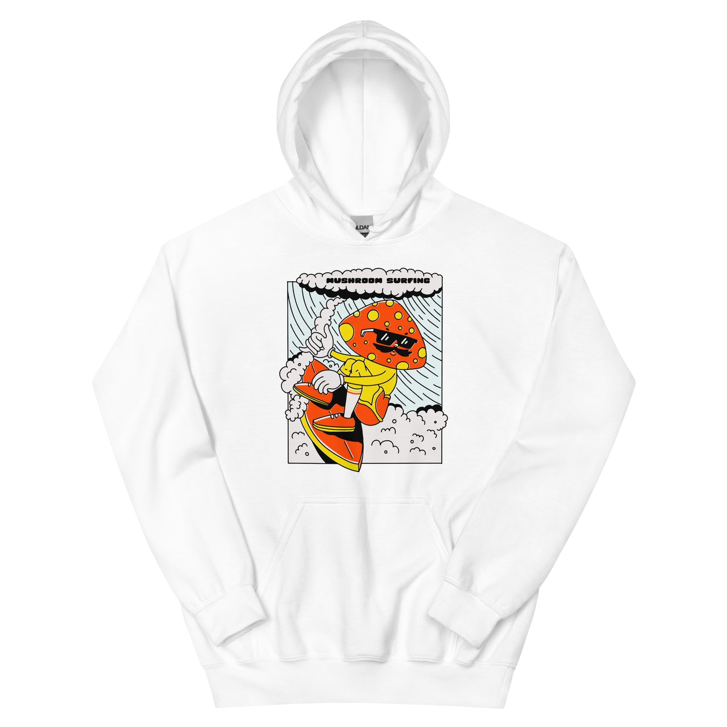 Mushroom Surfing Unisex Hoodie