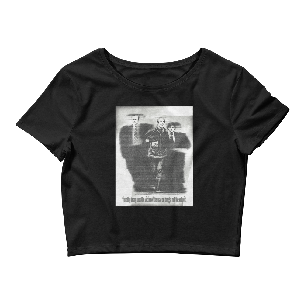 Timothy Leary Graphic Crop Tee