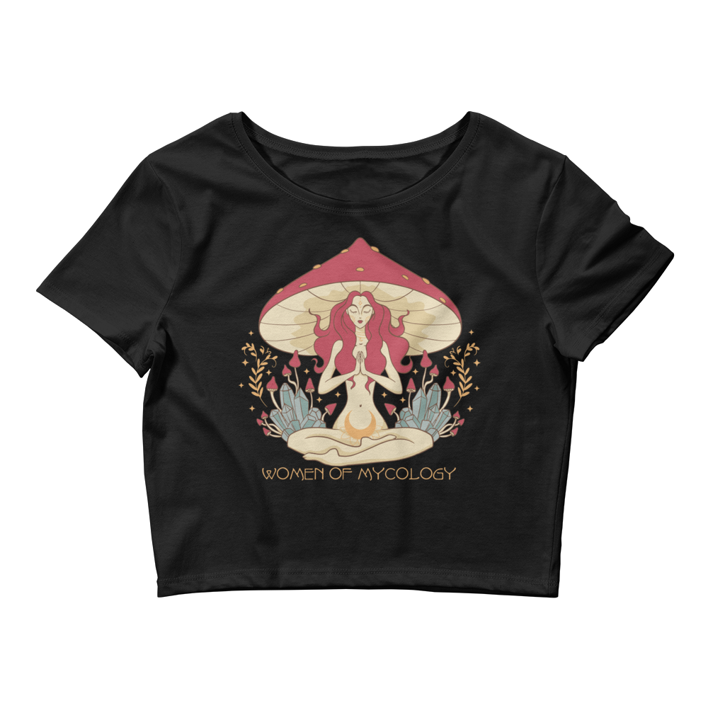 Mystical Woman of Mycology Graphic Crop Tee