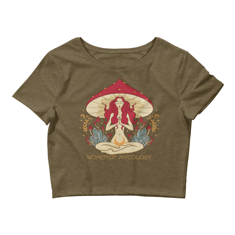 Mystical Woman of Mycology Graphic Crop Tee