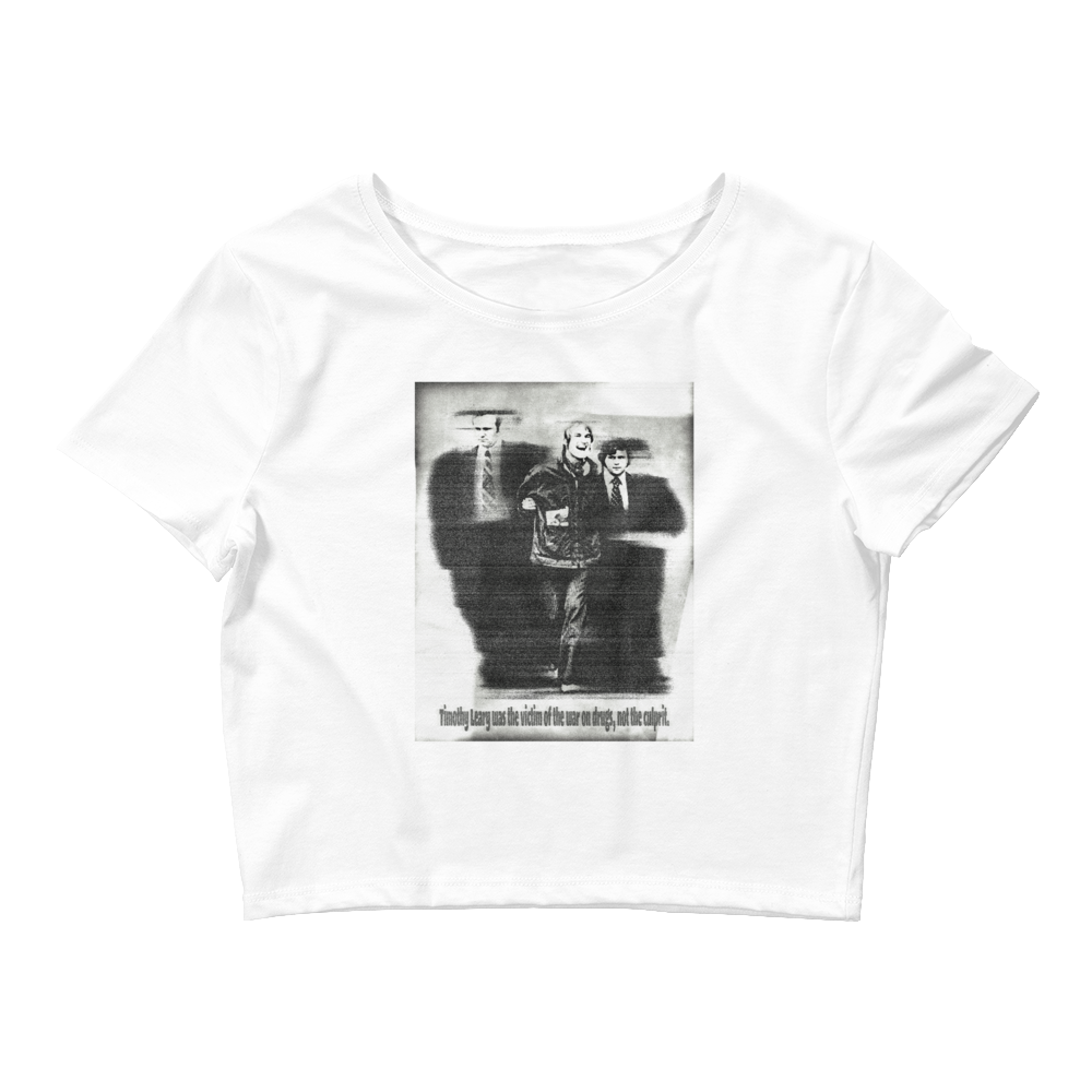 Timothy Leary Graphic Crop Tee