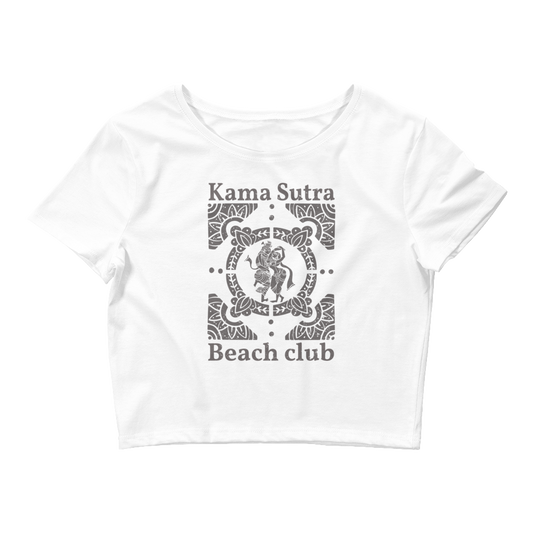 Kama Sutra Beach Club Graphic Crop Tee