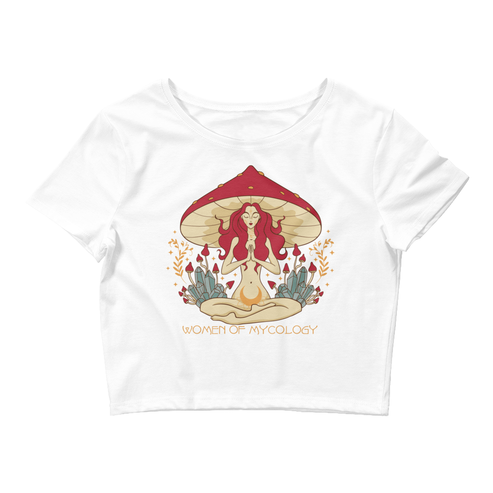 Mystical Woman of Mycology Graphic Crop Tee