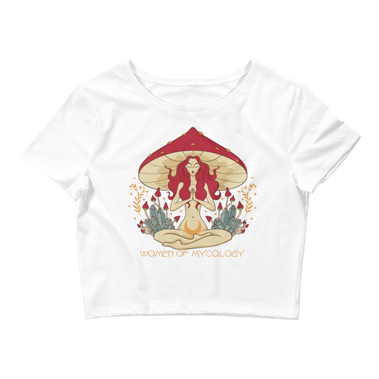 Mystical Woman of Mycology Graphic Crop Tee