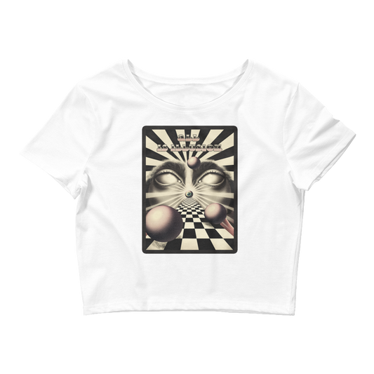 All Is Illusion Graphic Crop Tee