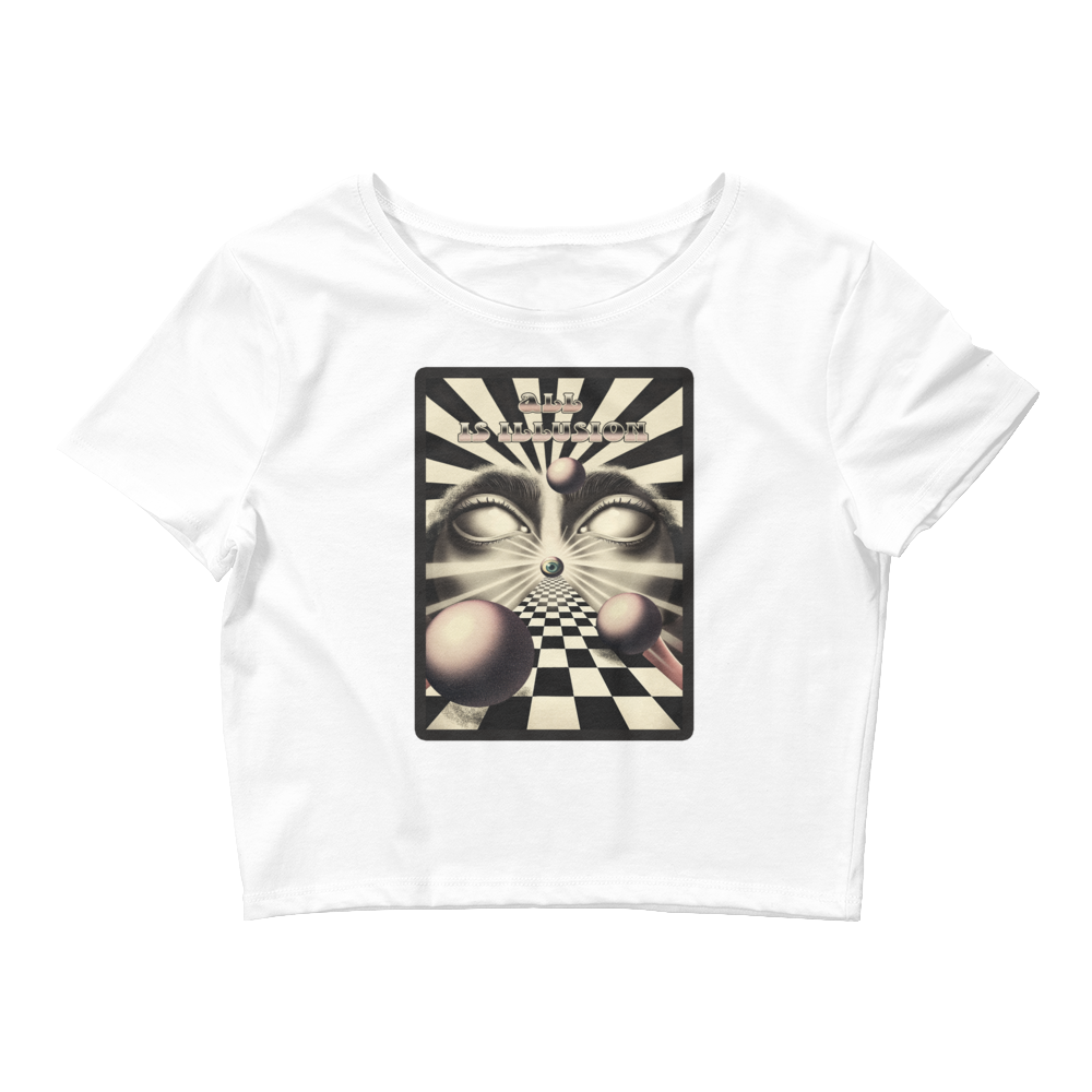 All Is Illusion Graphic Crop Tee