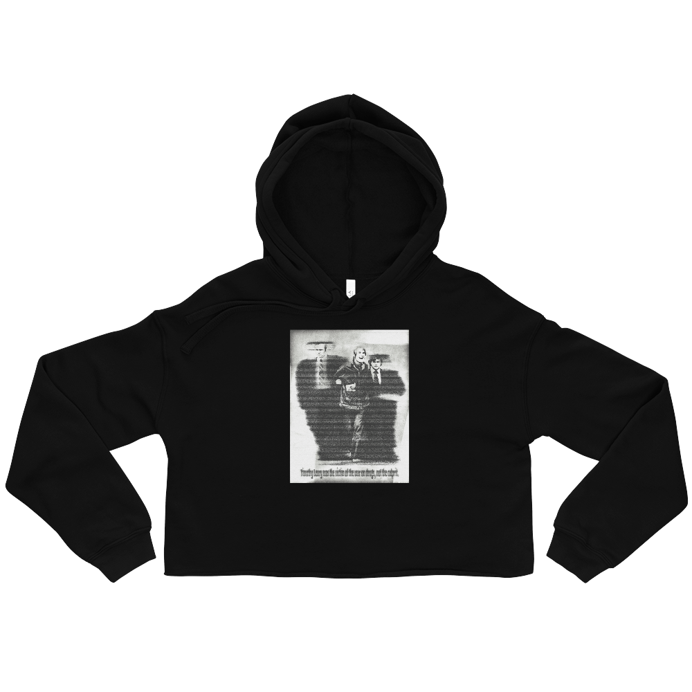 Timothy Leary Graphic Crop Hoodie