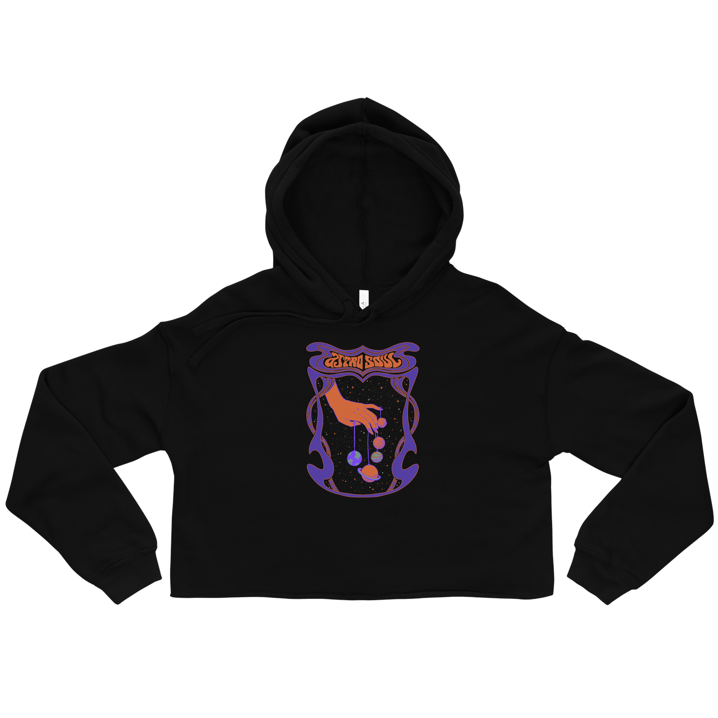 Astro Soul Graphic Crop Hoodie