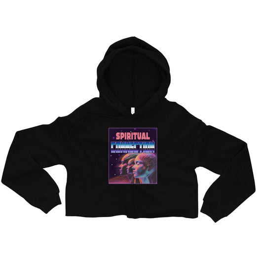 Spiritual Connection Graphic Crop Hoodie