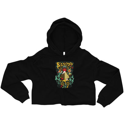 Bicycle Day Graphic Crop Hoodie
