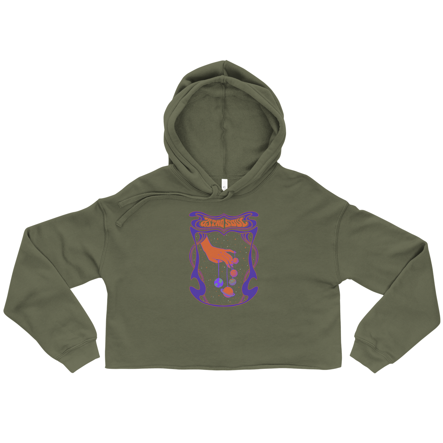 Astro Soul Graphic Crop Hoodie