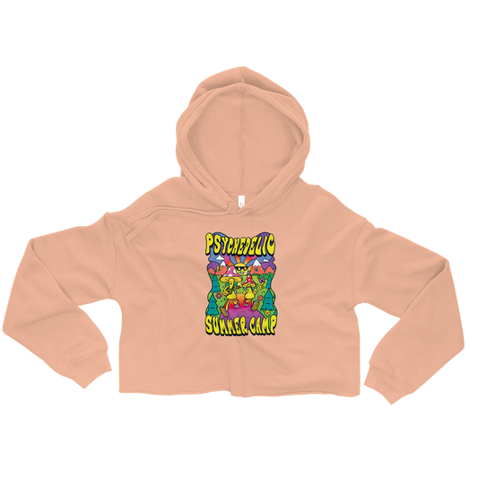 Psi~ Summer Camp Graphic Crop Hoodie