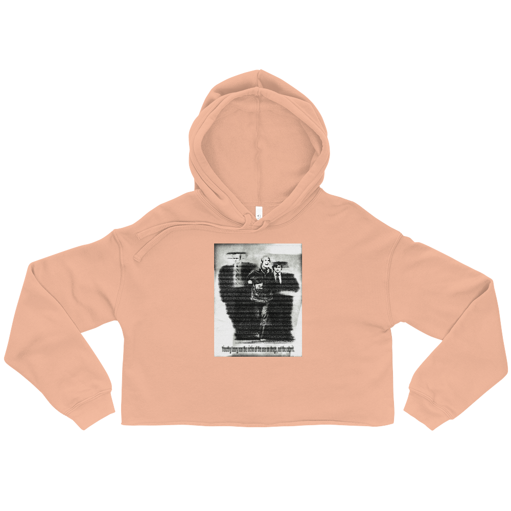 Timothy Leary Graphic Crop Hoodie