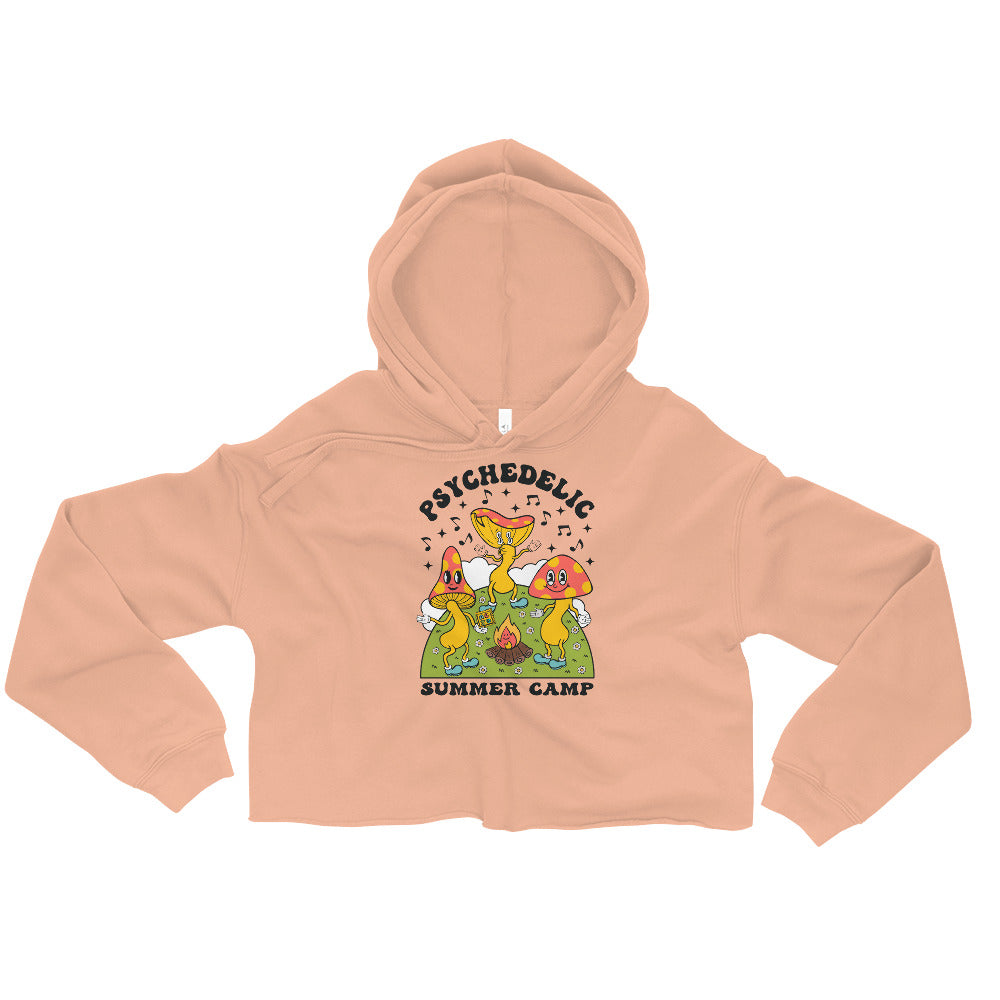 Psi~ Camp Graphic Crop Hoodie