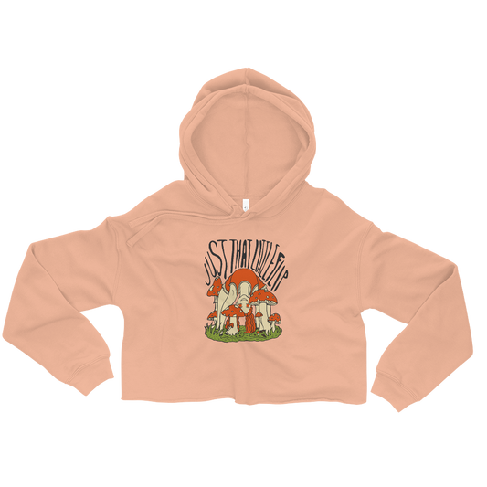 Just That Little Flip Graphic Crop Hoodie