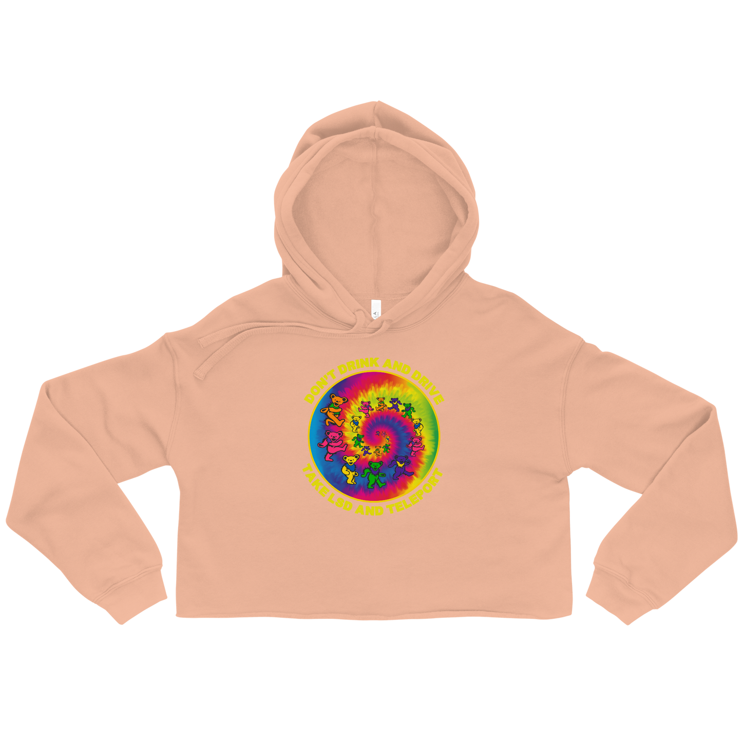 Just Teleport Graphic Crop Hoodie