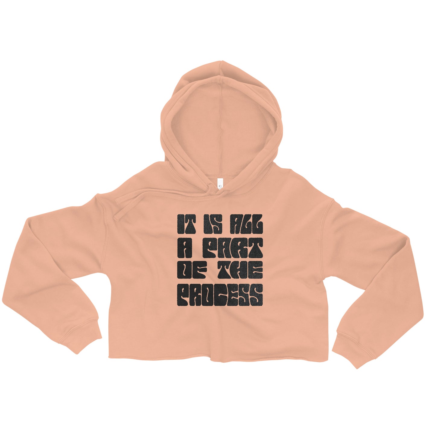 Part Of The Process Graphic Crop Hoodie