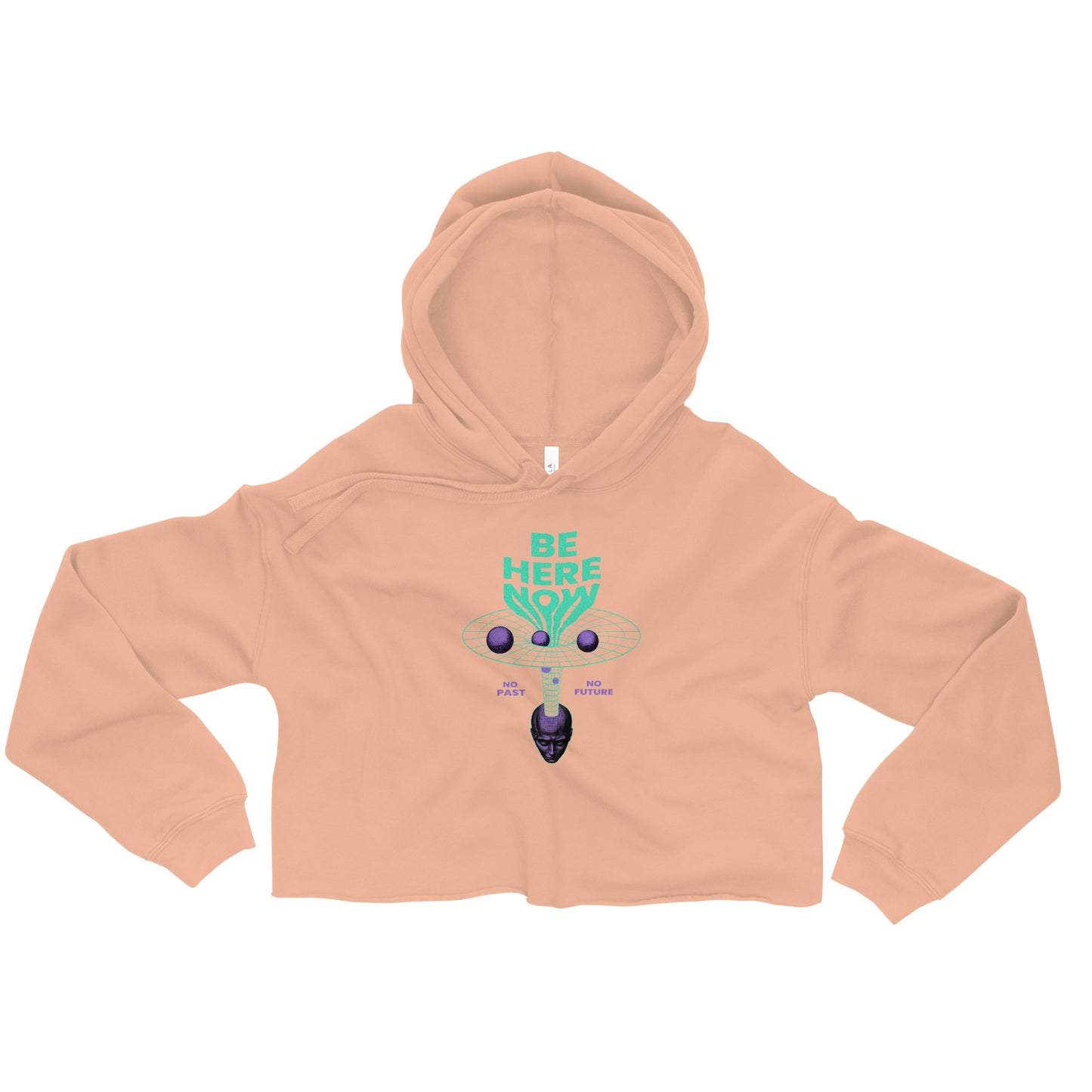 Be Here Now Graphic Crop Hoodie