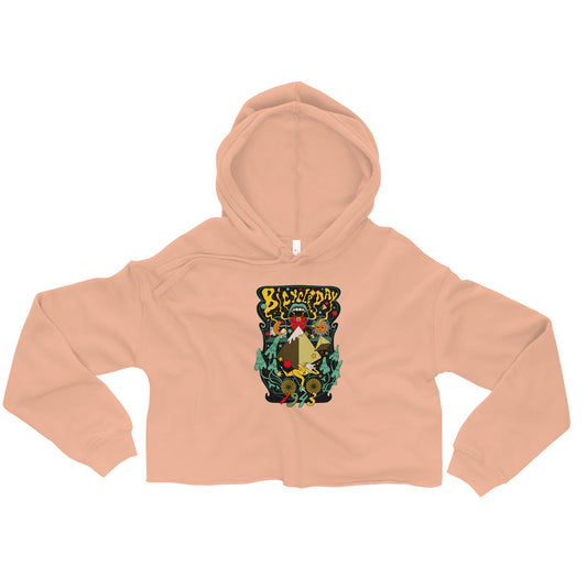 Bicycle Day Graphic Crop Hoodie