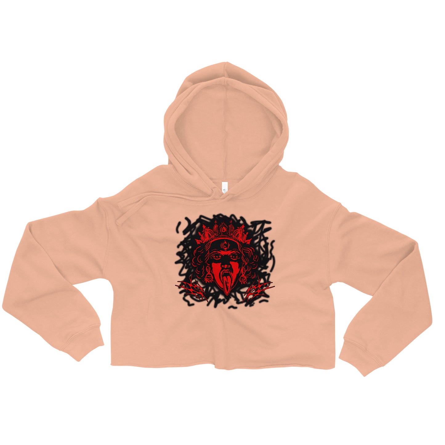 Goddess Kali Graphic Crop Hoodie