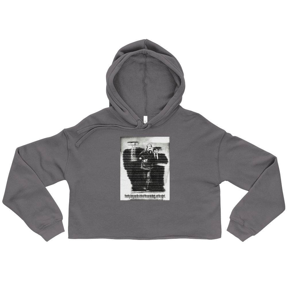 Timothy Leary Graphic Crop Hoodie