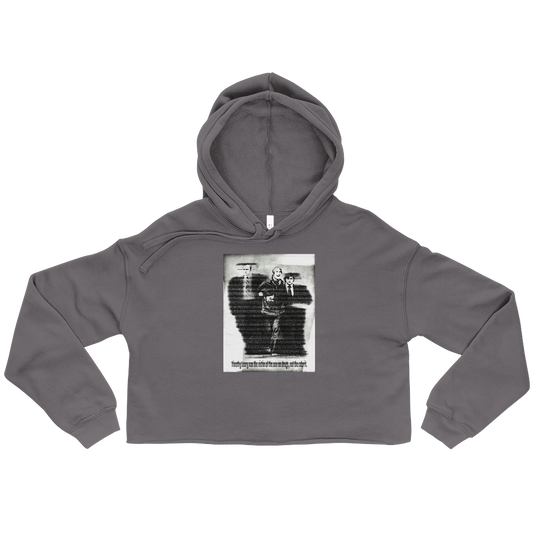 Timothy Leary Graphic Crop Hoodie