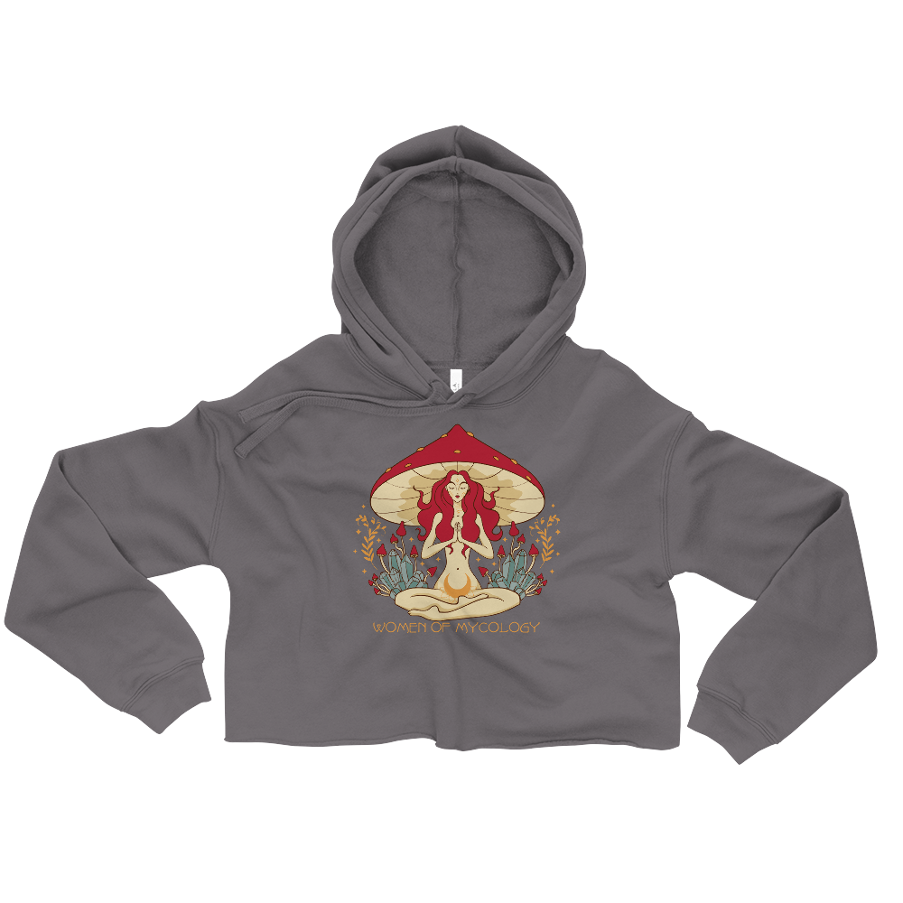 Mystical Woman of Mycology Graphic Crop Hoodie