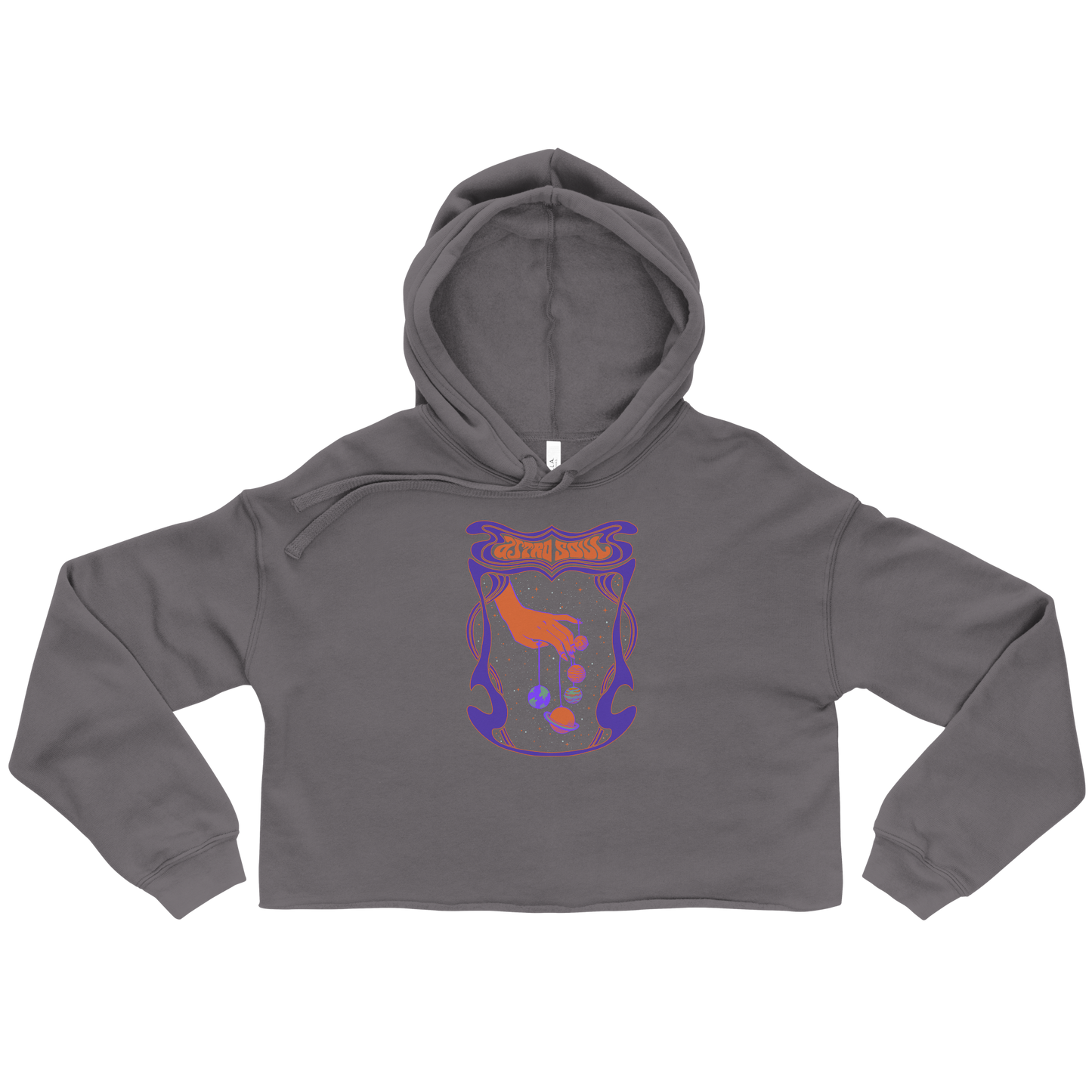 Astro Soul Graphic Crop Hoodie