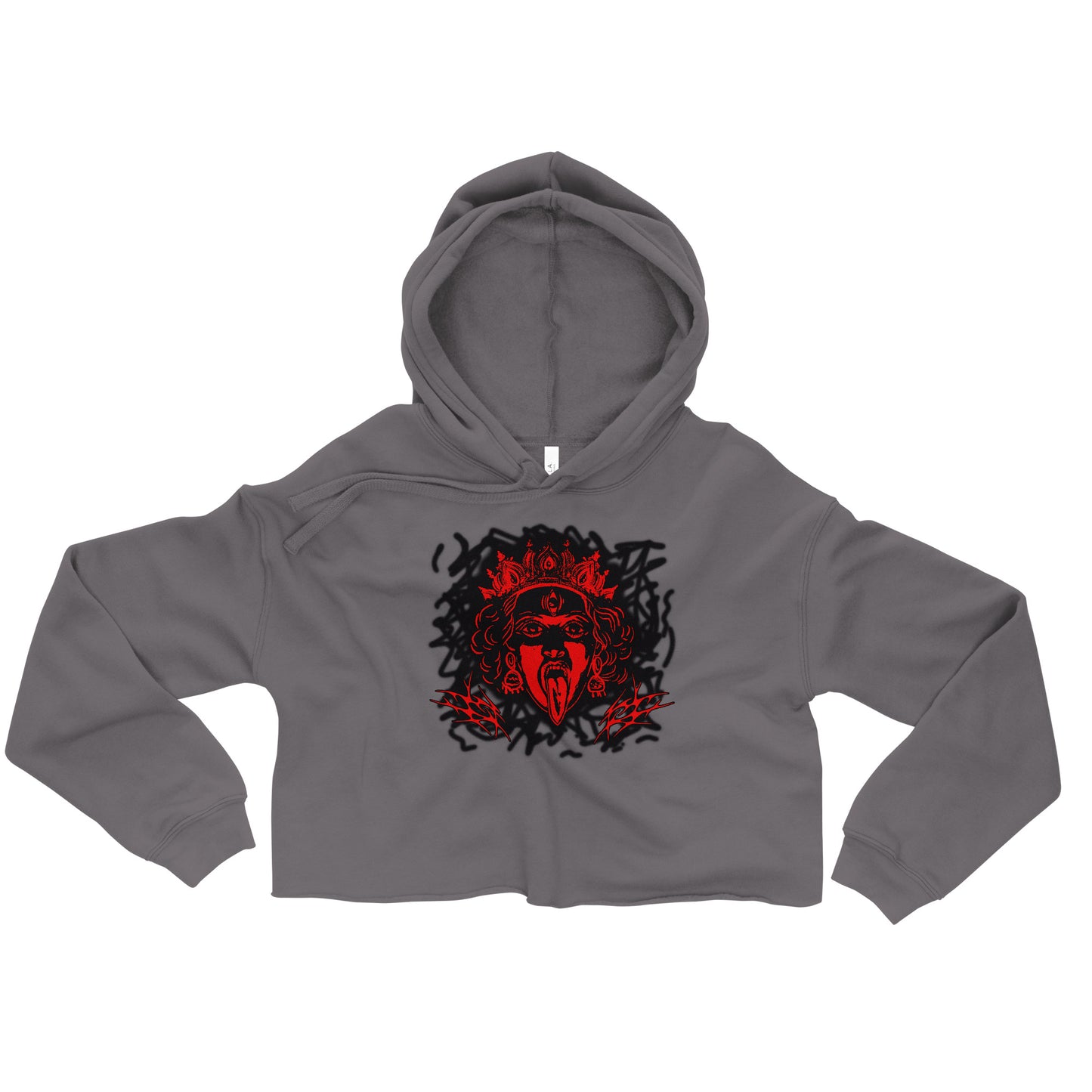 Goddess Kali Graphic Crop Hoodie