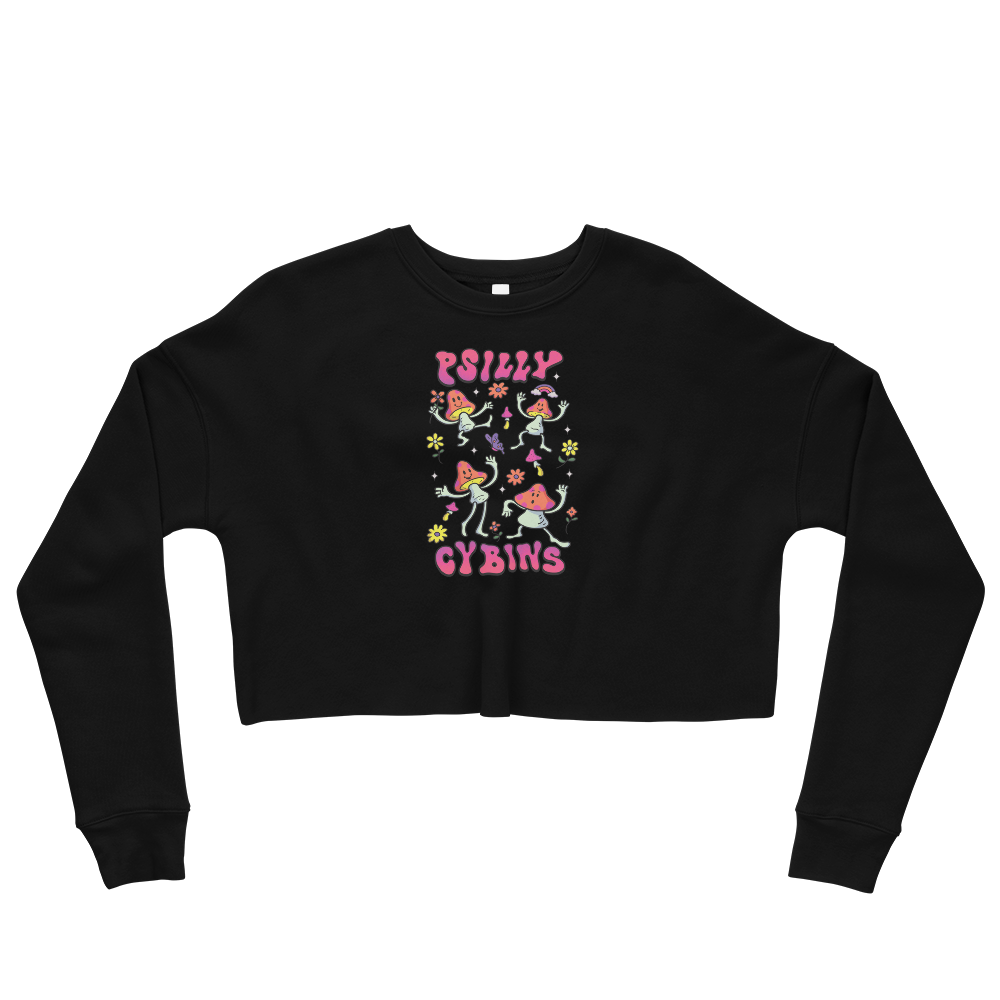 Psi~ Cybins Graphic Crop Sweatshirt