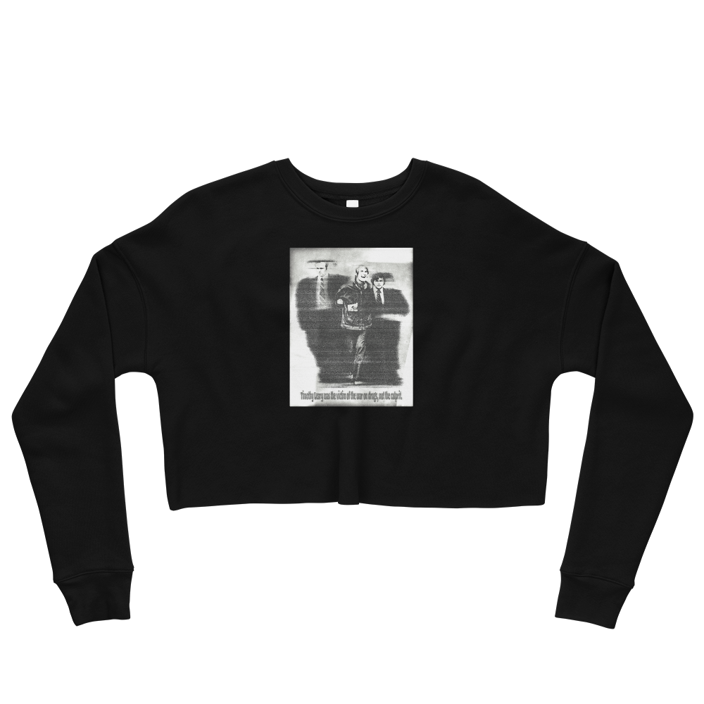 Timothy Leary Graphic Crop Sweatshirt