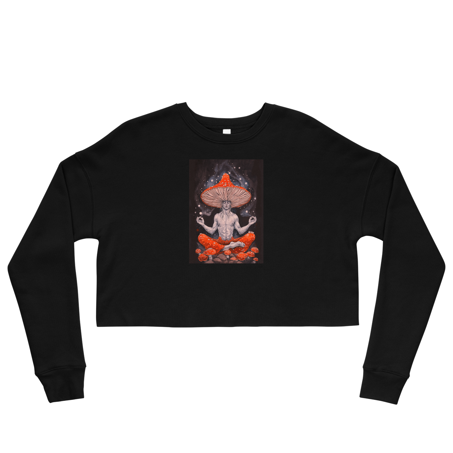 Man Of Mycology Graphic Crop Sweatshirt