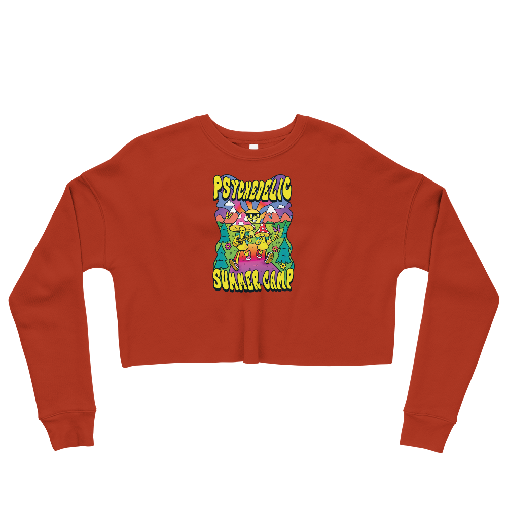 Psi~ Summer Camp Graphic Crop Sweatshirt