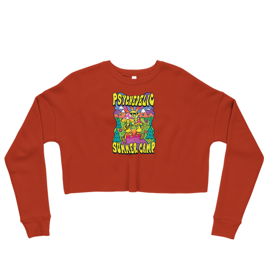 Psi~ Summer Camp Graphic Crop Sweatshirt