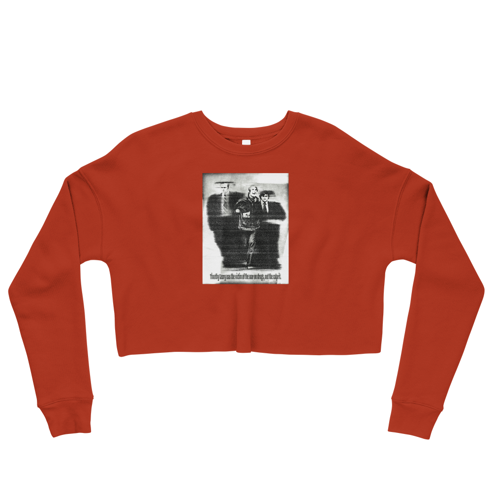 Timothy Leary Graphic Crop Sweatshirt