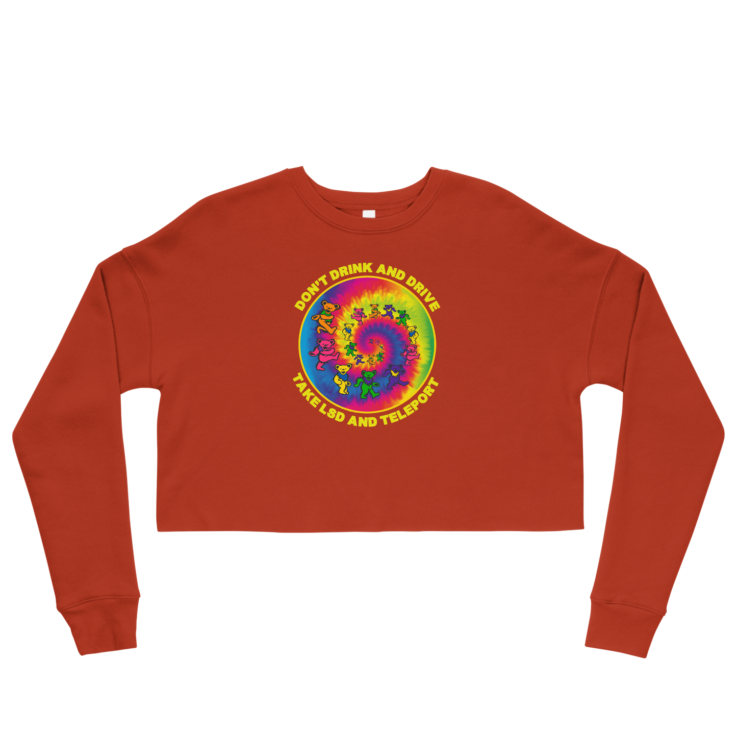 Just Teleport Graphic Crop Sweatshirt
