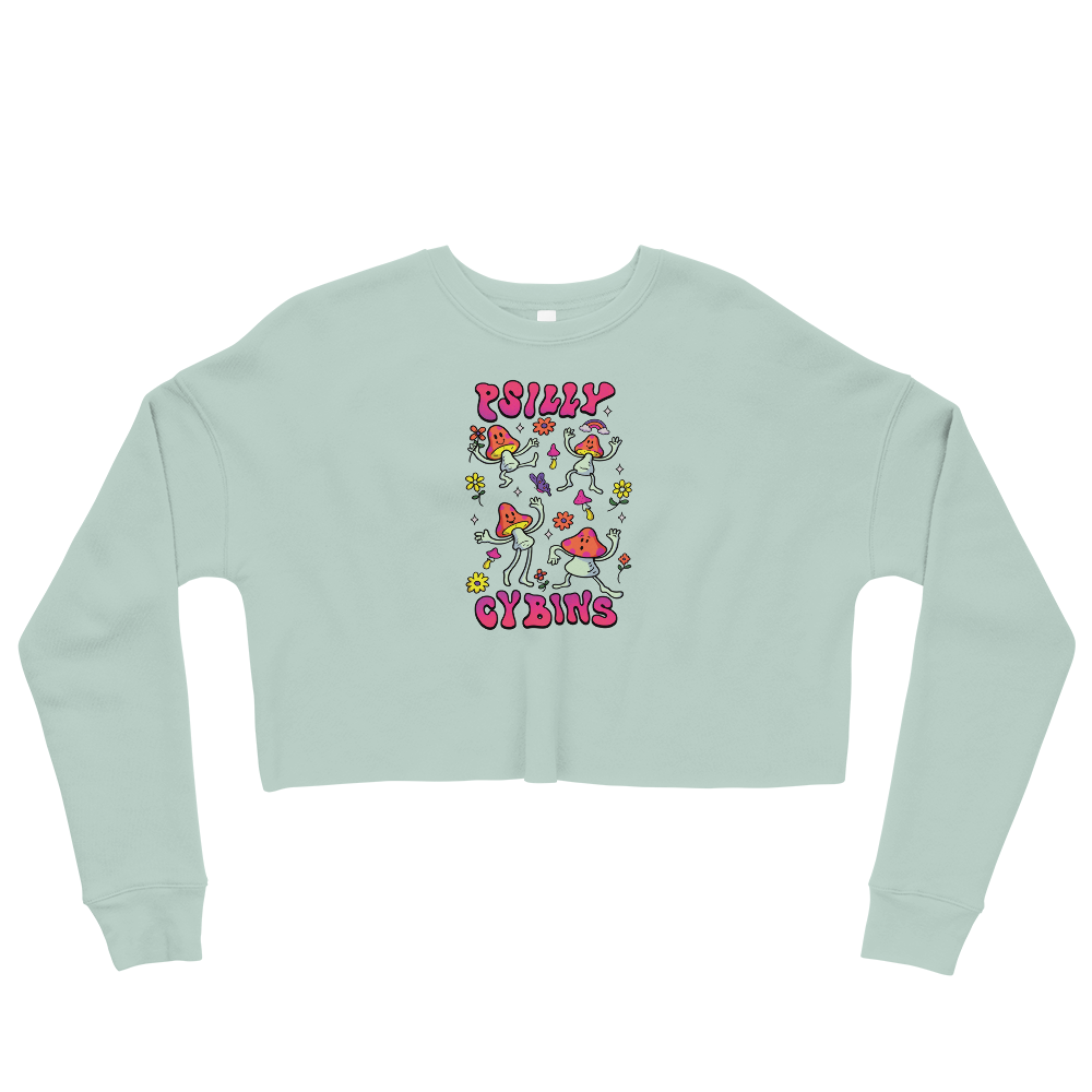 Psi~ Cybins Graphic Crop Sweatshirt