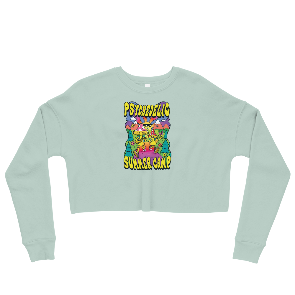Psi~ Summer Camp Graphic Crop Sweatshirt