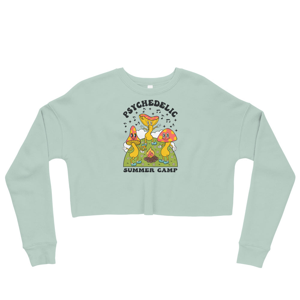 Psi~ Camp Graphic Crop Sweatshirt