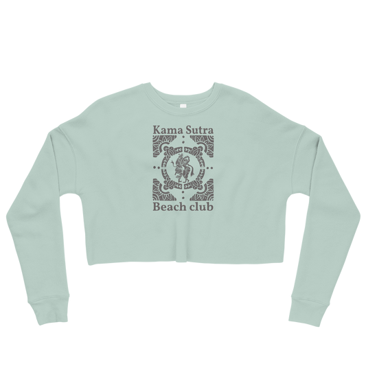 Kama Sutra Beach Club Graphic Crop Sweatshirt